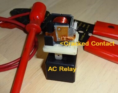 car ac intermittent cooling